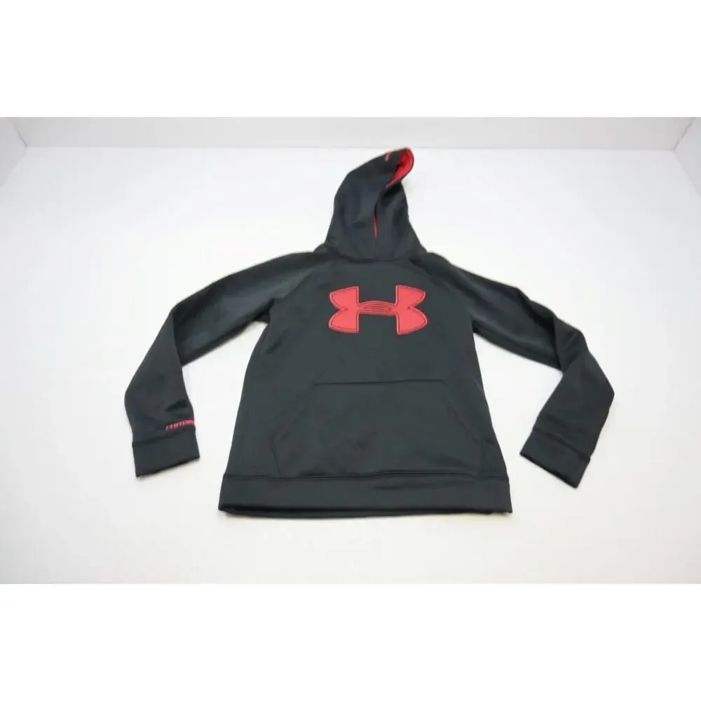 Under Armour Storm1 Hoodie Loose Black Pullover Athletic Sweater‎ Boys Sz Medium
